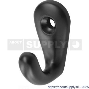 Hermeta 0557 handdoekhaak zwart - S20101378 - afbeelding 1