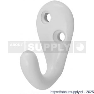 Hermeta 0559 handdoekhaak wit - S20100666 - afbeelding 1