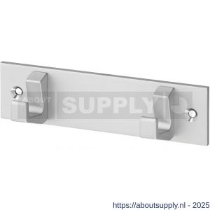 Hermeta 0652 handdoekrek 2 haaks mat naturel - S20100675 - afbeelding 1