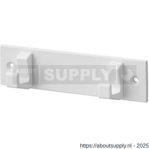 Hermeta 0652 handdoekrek 2 haaks wit - S20100676 - afbeelding 1
