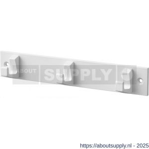 Hermeta 0653 handdoekrek 3 haaks wit - S20100686 - afbeelding 1