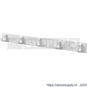 Hermeta 0655 handdoekrek 5 haaks wit - S20100705 - afbeelding 1