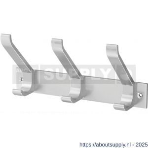 hermeta 0683 handdoekrek kapstok 3x haak nummer 880 naturel - S20100717 - afbeelding 1
