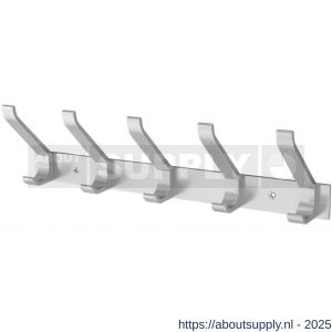 hermeta 0685 handdoekrek kapstok 5x haak nummer 880 naturel - S20100221 - afbeelding 1