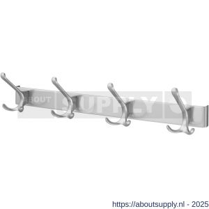 Hermeta 0824 garderobe kapstok 4x haak nummer 820 naturel - S20100231 - afbeelding 1