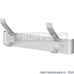 Hermeta 0882 garderobe kapstok 2x haak nummer 880 naturel - S20100610 - afbeelding 1