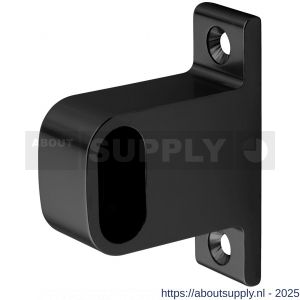 Hermeta 1040 garderobebuis steun eind Gardelux 1 type 2 mat zwart - S20101550 - afbeelding 1