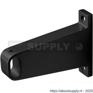 Hermeta 1052 garderobebuis steun midden Gardelux 1 type 3 mat zwart - S20101556 - afbeelding 1