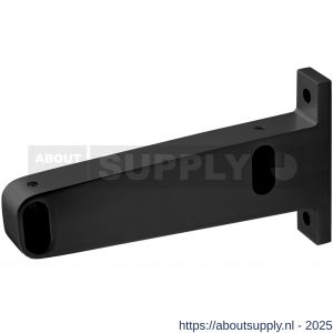 Hermeta 1080 garderobebuis steun eind links Gardelux 1 type 5 mat zwart - S20101564 - afbeelding 1