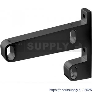 Hermeta 1092 garderobebuis steun midden Gardelux 1 type 6 mat zwart - S20101574 - afbeelding 1