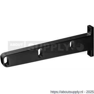 Hermeta 1112 garderobebuis steun midden Gardelux 1 type 7A mat zwart - S20101586 - afbeelding 1
