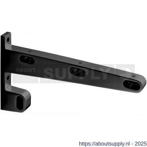 Hermeta 1141 garderobebuis steun eind rechts Gardelux 1 type 13 mat zwart - S20101596 - afbeelding 1