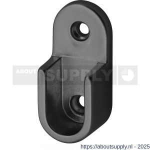 Hermeta 1170 garderobebuis steun in de dag Gardelux 1 zwart - S20101478 - afbeelding 1