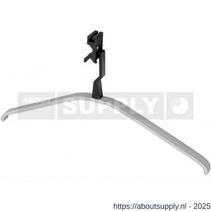Hermeta 1264 garderobe kledinghanger Gardelux 2 niet uitneembaar mat naturel - S20100641 - afbeelding 1