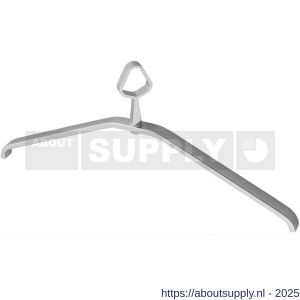 Hermeta 1266 garderobe kledinghanger Gardelux 1 niet uitneembaar draaibaar naturel - S20100645 - afbeelding 1