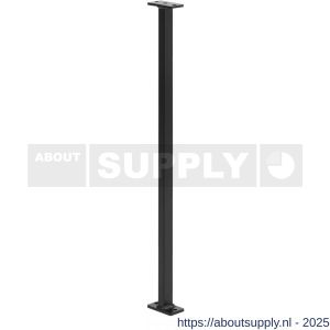Hermeta 1338 garderobe verbindingsregel 70 cm set 2 stuks zwart - S20100569 - afbeelding 1