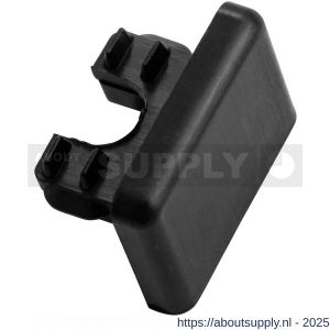 Hermeta 2165 garderobe eindstop voor profiel 2005 zwart - S20101835 - afbeelding 1