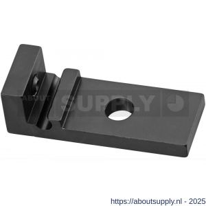 Hermeta 2352 garderobe steun sierlijst Gardelux 2R mat zwart - S20100566 - afbeelding 1