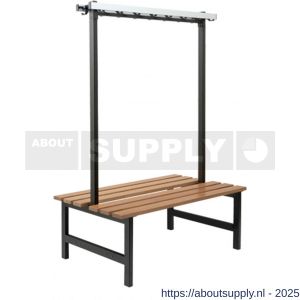 Hermeta 3030 zitbank Gardelux type 6 115 cm houten zitting zwart - S20101341 - afbeelding 1