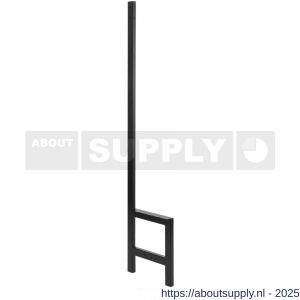 Hermeta 3075 zitbank banksteun Gardelux type 5 Gardelux vrijstaand zwart - S20101356 - afbeelding 1