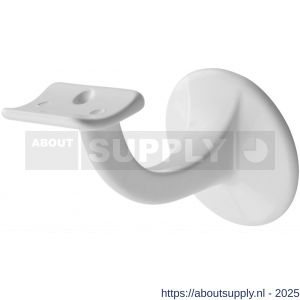 Hermeta 3501 leuninghouder 65 mm holzadel M8 wit - S20101773 - afbeelding 1