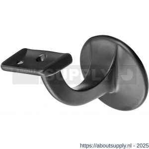 Hermeta 3503 leuninghouder 65 mm vlakzadel M8 zwart - S20101927 - afbeelding 1