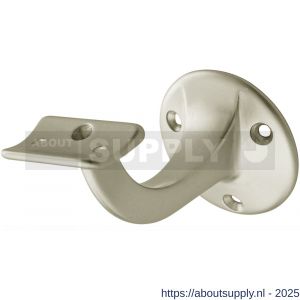 Hermeta 3505 leuninghouder 75 mm holzadel nieuw zilver - S20100851 - afbeelding 1