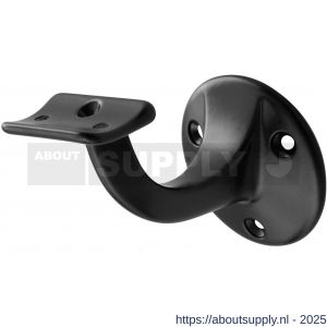 Hermeta 3505 leuninghouder 75 mm holzadel zwart - S20101702 - afbeelding 1