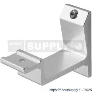 Hermeta 3540 leuninghouder vlakzadel opschroevend naturel - S20101901 - afbeelding 1