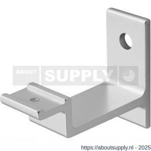 Hermeta 3541 leuninghouder vlakzadel stokschroef naturel - S20101521 - afbeelding 1
