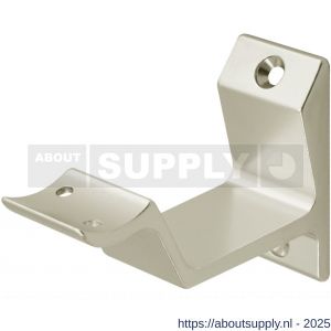 Hermeta 3542 leuninghouder holzadel opschroevend nieuw zilver - S20100890 - afbeelding 1