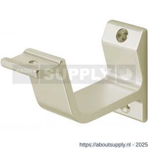 Hermeta 3550 leuninghouder vlakzadel profiel opschroevend nieuw zilver - S20101498 - afbeelding 1
