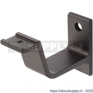 Hermeta 3551 leuninghouder vlakzadel profiel stokschroef M8 mat zwart - S20101449 - afbeelding 1