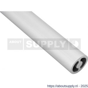 Hermeta 3850 koker doorvalbeveiliging rond-ovaal 28x26x3 mm aluminium 300 cm mat naturel - S20102092 - afbeelding 1