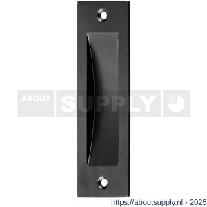 Hermeta 4556 schuifdeurkom 120x40 mm recht zwart - S20101399 - afbeelding 1