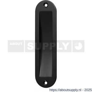 Hermeta 4562 schuifdeurkom 150x40 mm ovaal zwart - S20101977 - afbeelding 1
