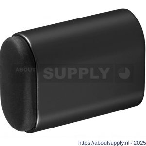 Hermeta 4702 deurbuffer ovaal 50 mm mat zwart - S20101965 - afbeelding 1