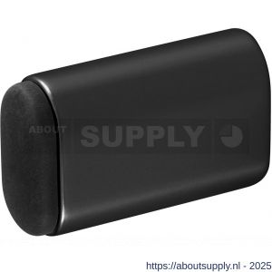 Hermeta 4704 deurbuffer ovaal 60 mm mat zwart - S20101967 - afbeelding 1