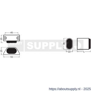 Hermeta 4709 losse buffer ovaal zwart - S20101918 - afbeelding 2