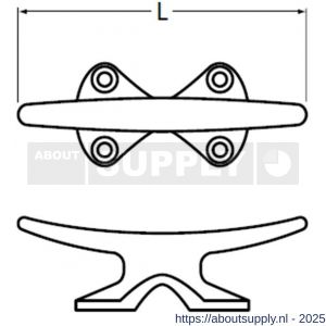 Hermeta 5111 koordhouder 90 mm naturel - S20101520 - afbeelding 2