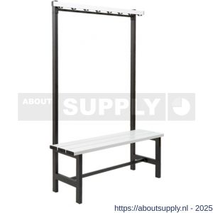 Hermeta 3075 zitbank banksteun Gardelux type 5 Gardelux vrijstaand zwart - S20101356 - afbeelding 5