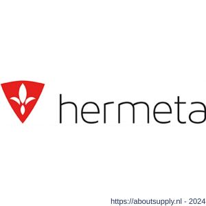 Hermeta 1091 garderobebuis steun eind rechts Gardelux 1 type 6 mat zwart EAN sticker - S20101573 - afbeelding 3