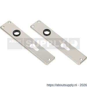 Ami 218/3 RH langschild aluminium rondhoek profielcilinder PC 90 F2 - S10900666 - afbeelding 1
