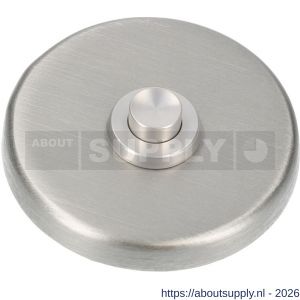 Ami Klik beldrukker aluminium rond Archi Design Irox RVS look - S10900013 - afbeelding 1