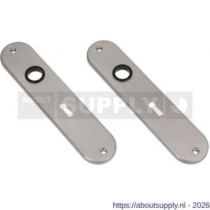 Ami 200/1/7 langschild aluminium Archi Design sleutelgat SLG 56 Irox - S10900694 - afbeelding 1