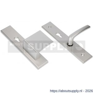 Ami VHB 251/50-90/80 senioren veiligheidsvoordeur-duwerlangschildgarnituur SKG** omkeer VHB 251/50 profielcilinder PC 72 omkeer deurduwer 90/80 rechts F1 en profielcilinder PC 72 omkeer deurkruk 332 deurdikte 38-42 mm - S10900827 - afbeelding 1