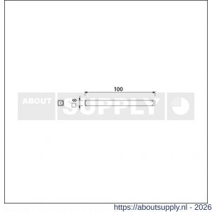 Ami deurkruk Quickstift 8x100 mm - S10900249 - afbeelding 1
