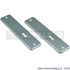 Ami 180/41 RH kortschild aluminium rondhoek zonder krukgat sleutelgat SLG 56 F1 - S10901779 - afbeelding 1