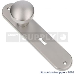 Ami 200/1/7 knoplangschild aluminium knop 169/50 vast langschild 200/1/7 sleutelgat SLG 56 F1 - S10900744 - afbeelding 1