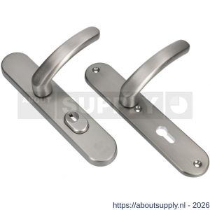 Ami VHB 250/15-378 KT veiligheids Rotaveer kruk-kruk langschildgarnituur SKG*** kerntrekbeveiliging Archi Design VHB 378 Rota 250/15 kerntrek KT 55 en profielcilinder PC 55 Irox deurdikte 38-42 mm - S10901194 - afbeelding 1